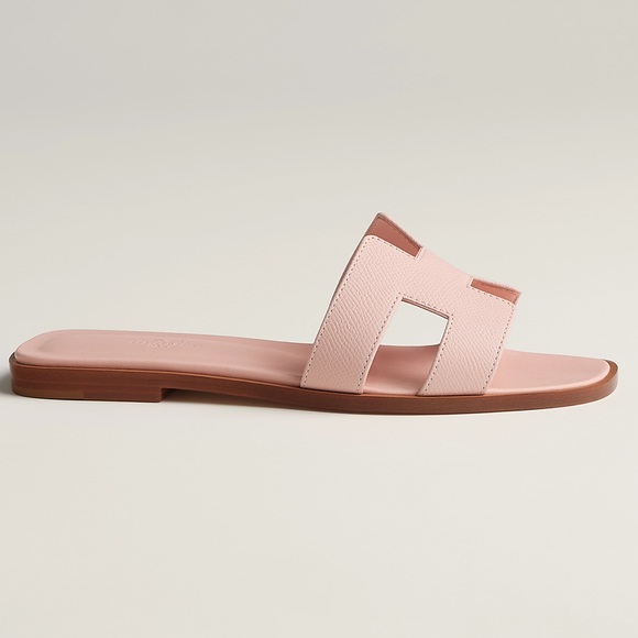 NEW HERMÈS ORAN SANDALS Rose Pâle - Picture 17 of 17